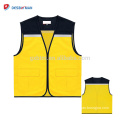 2017 New Style High Visibility Green Breathable Mesh Safety Vests Reflective Work Waistcoat With Multi Pockets And Zipper